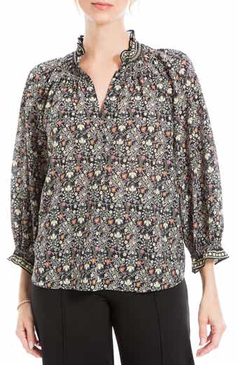 MAX STUDIO Ruffle Long Sleeve Top | Nordstromrack MAX STUDIO Ruffle Long Sleeve Top | Nordstromrack