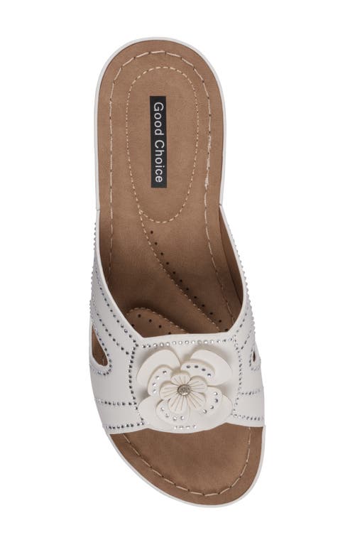 Gc Shoes Fiora Wedge Sandal In White
