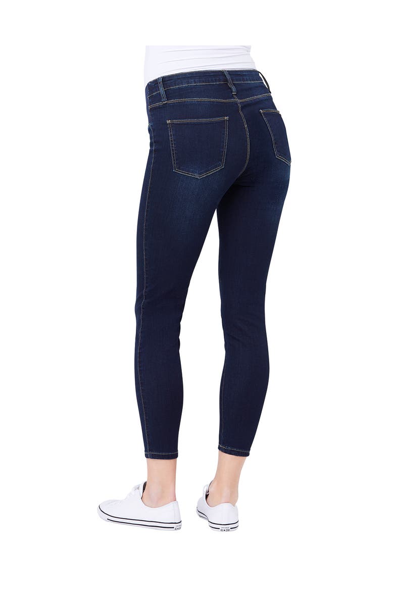 Ripe Maternity Isla Ankle Grazer Jegging, Alternate, color, Indigo