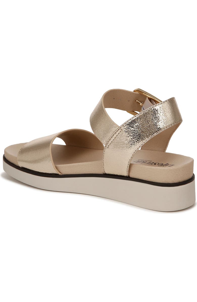 LifeStride Gillian Metallic Platform Sandal, Alternate, color, Platino