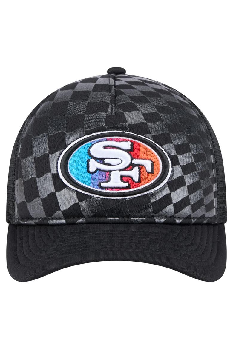 Men's New Era  Black San Francisco 49ers Gradient 9FORTY Adjustable Hat, Alternate, color, Black
