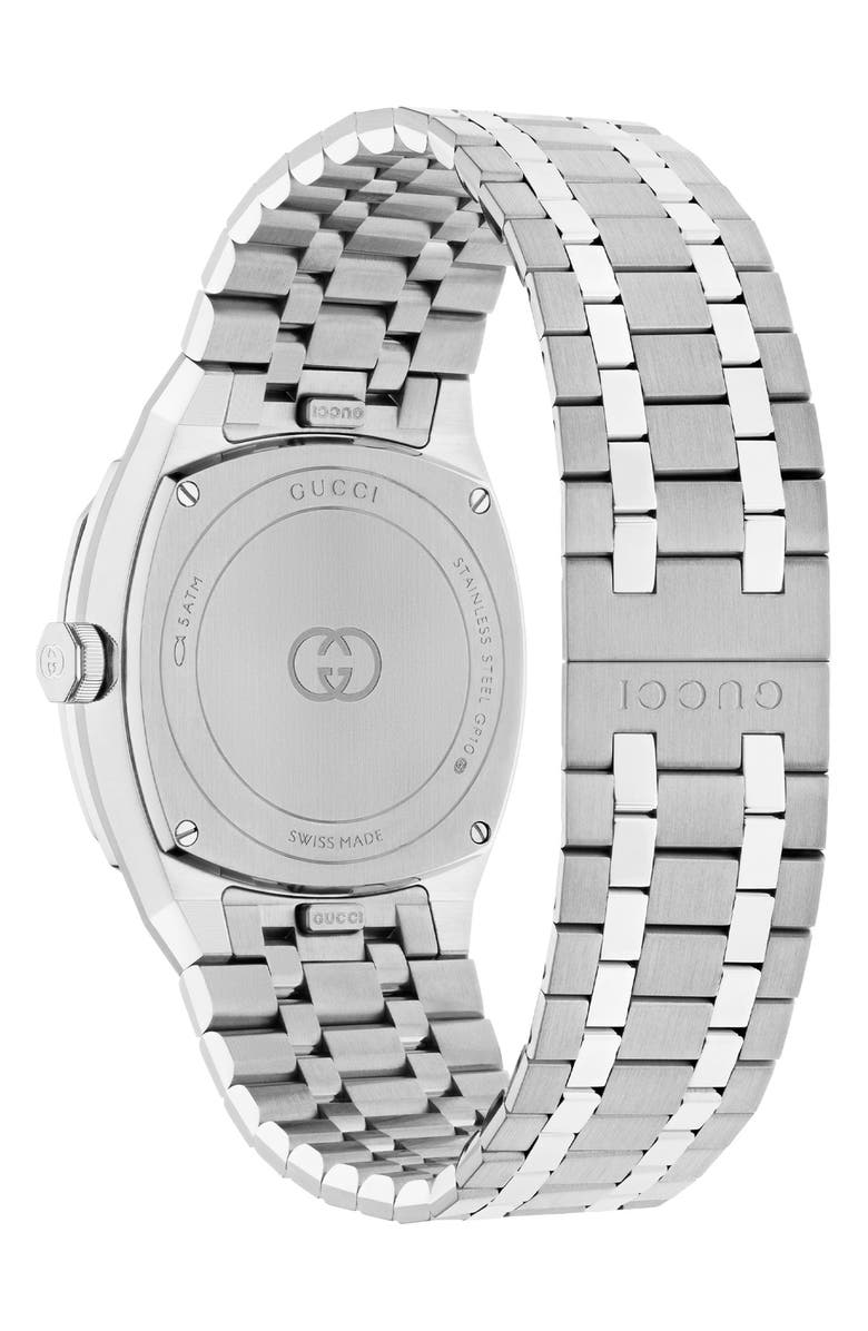 Gucci 25H Bracelet Watch, 30mm, Alternate, color, Silver/ Pink