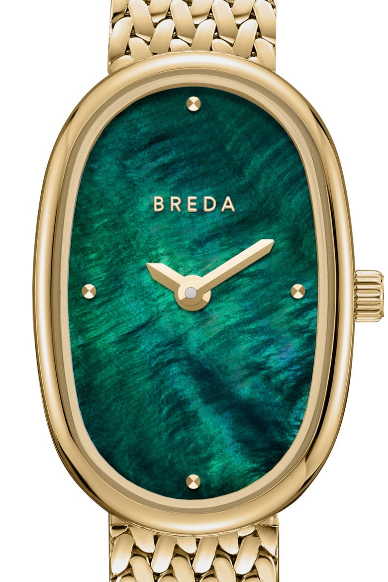 Jane Tethered Mesh Strap Watch, 18mm x 25mm, Alternate, color, EMERALD