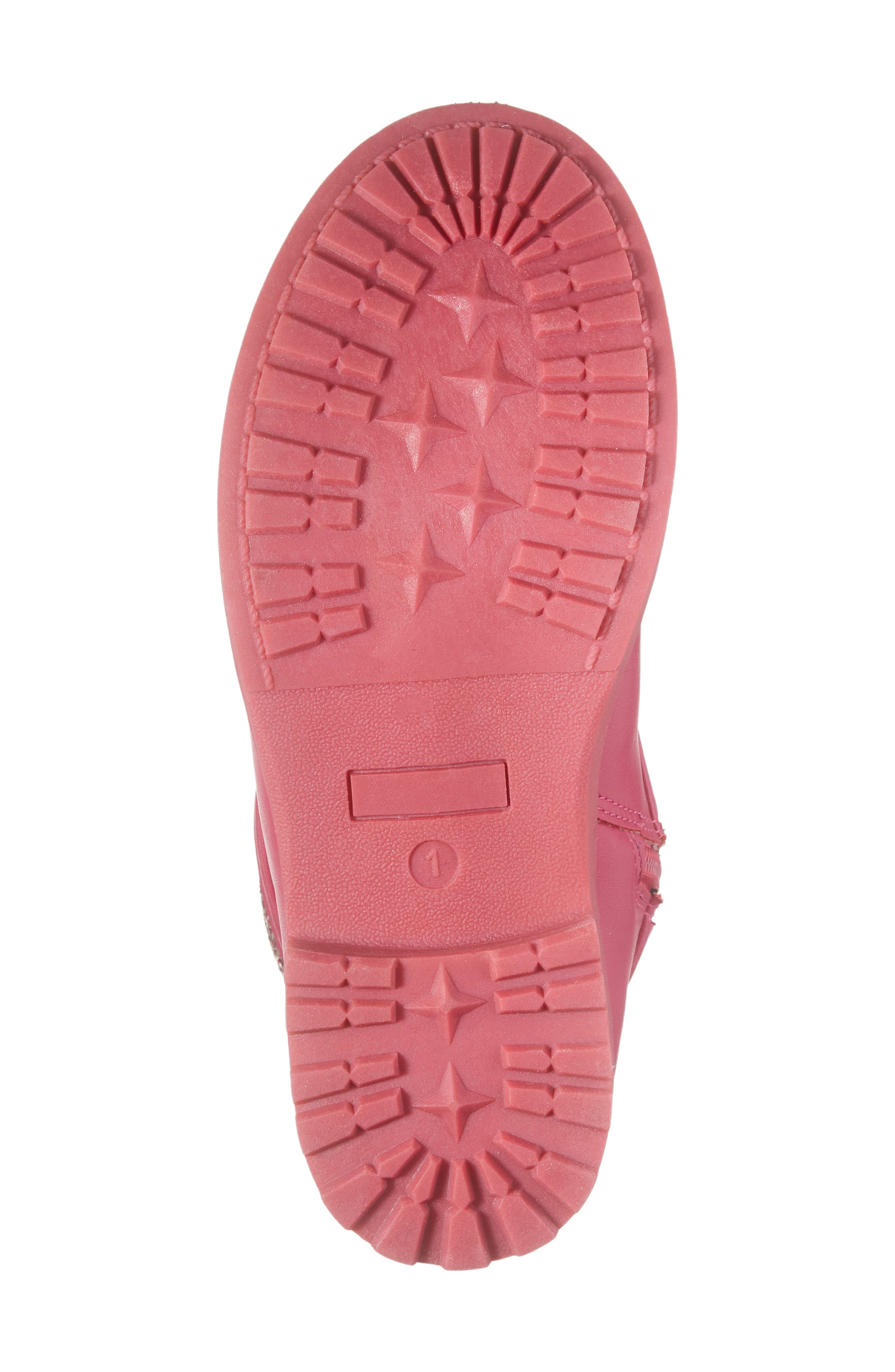 DREAM PAIRS Glitter Duck Boot, Alternate, color, Fuchsia