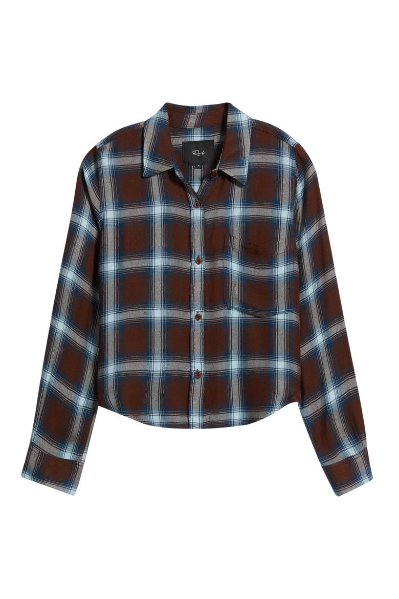 Malin Plaid Button Down Shirt, Alternate, color, ESPRESSO INDIGO