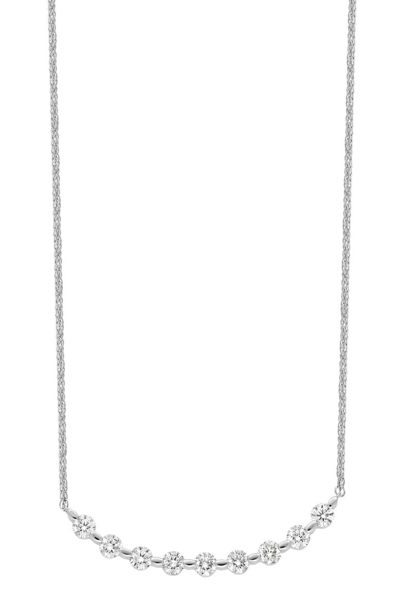 Liora Diamond Bar Pendant Necklace (Nordstrom Exclusive), Main, color, 18K WHITE GOLD