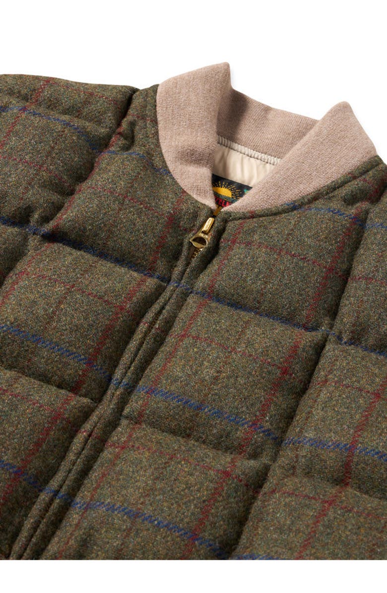 Fortela Wool Check Vest, Alternate, color, Army Green