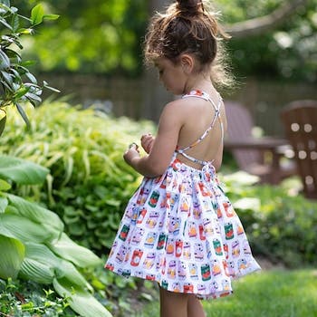 Girls Tie Back Dress