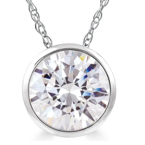Bliss Diamond Vs 1 Ct Solitaire Lab Grown Diamond Pendant Necklace