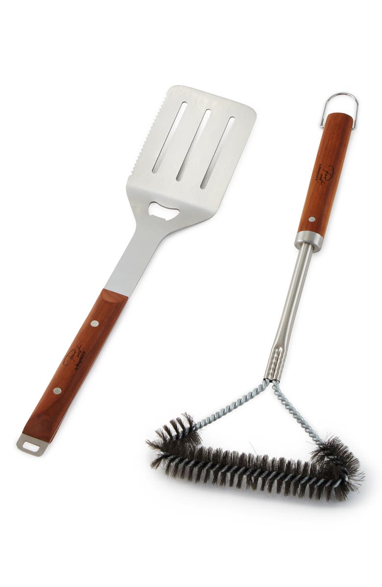 BergHOFF BBQ Turner & Brush Set, Main, color, Brown