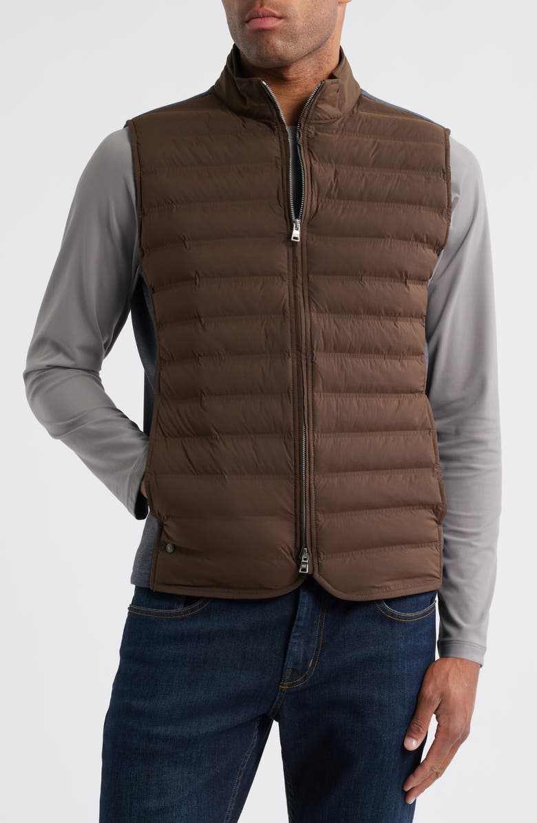 Peter Millar Crown Crafted Winsome Water Resistant Hybrid Vest, Alternate, color, Antique Walnut