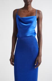 ST. JOHN Monroe Liquid Satin Camisole Top