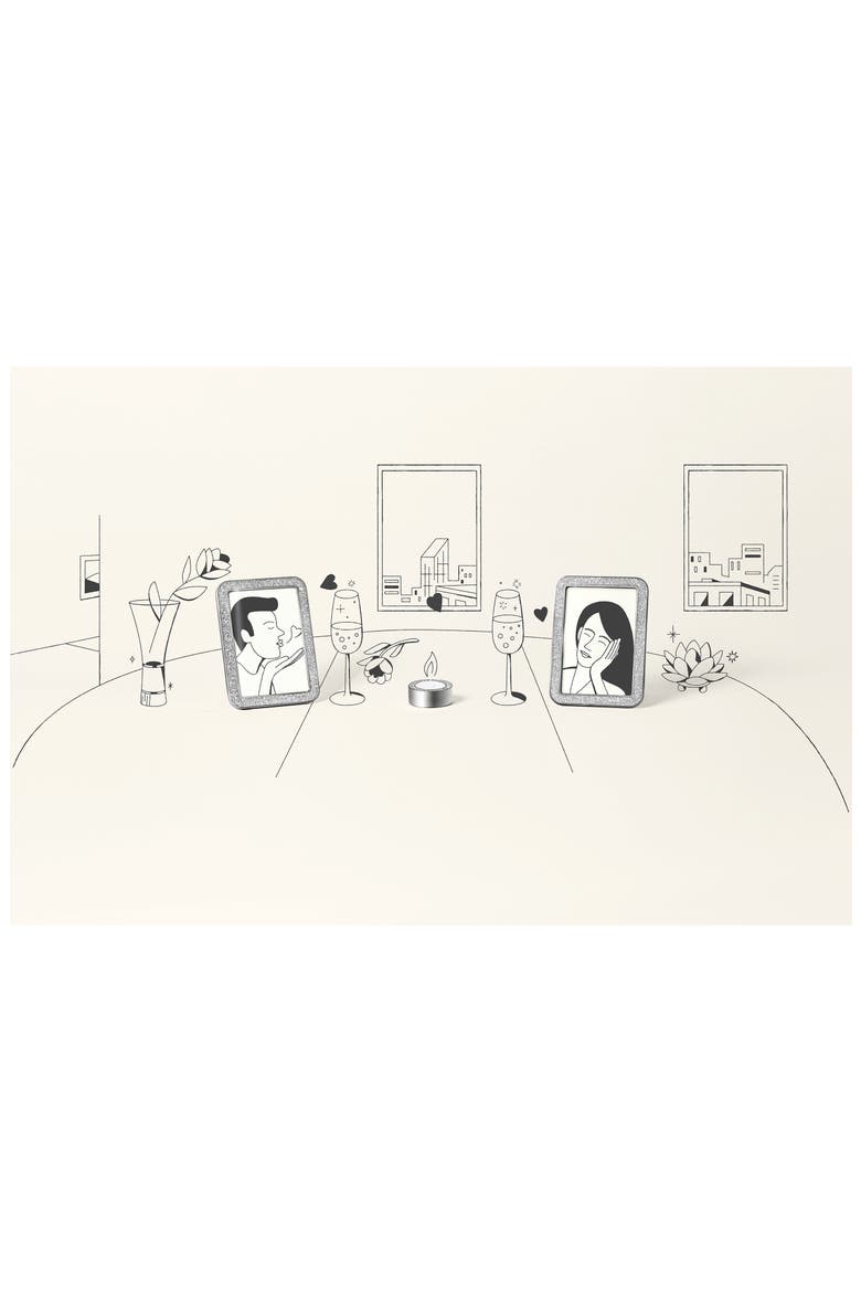 Minera Crystal Picture Frame, Alternate, color, SILVER TONE