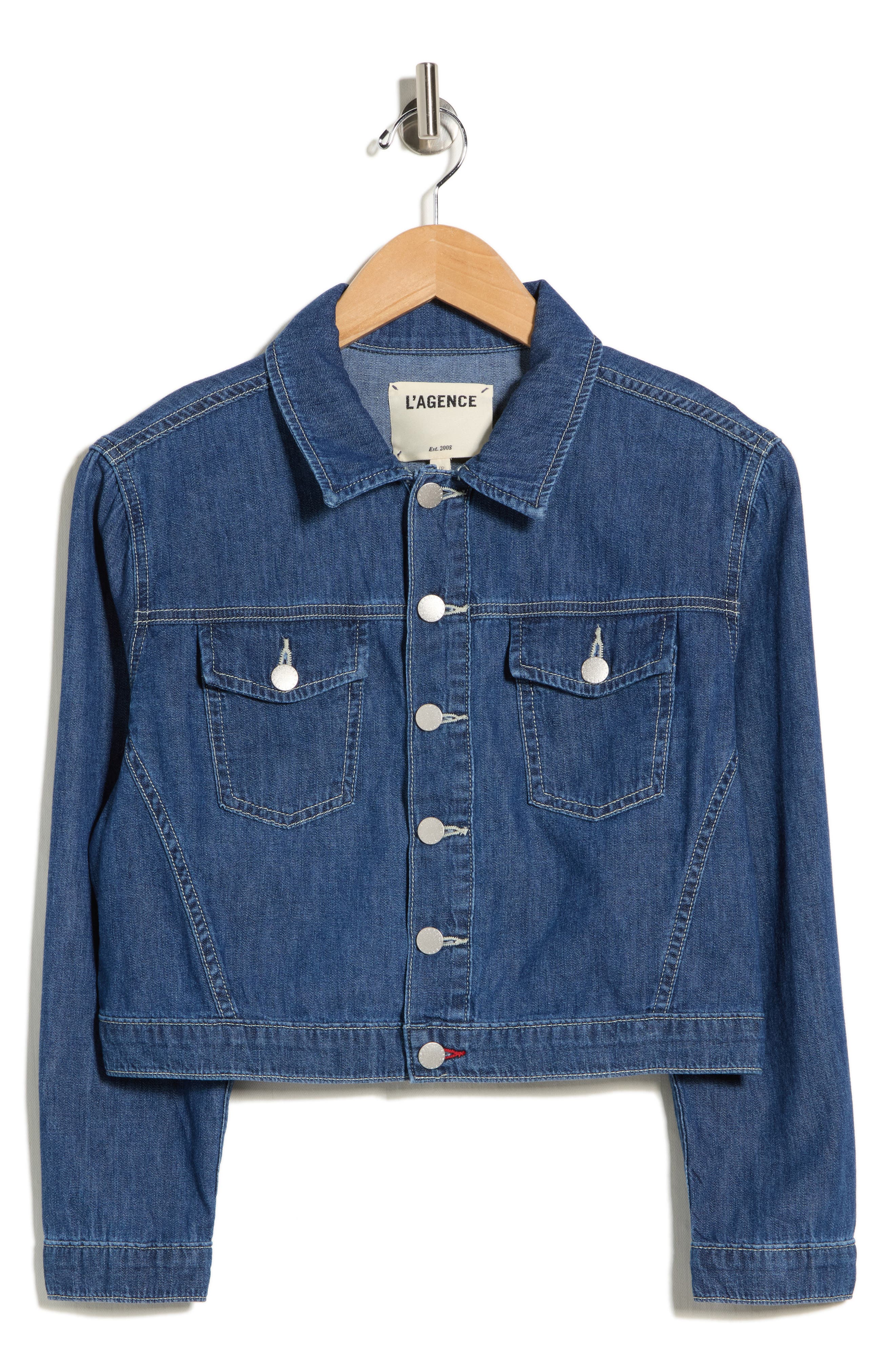 L'AGENCE Koda Crop Denim Jacket