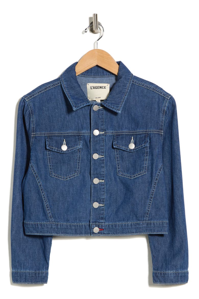 Koda Crop Denim Jacket, Alternate, color, SPOKANE