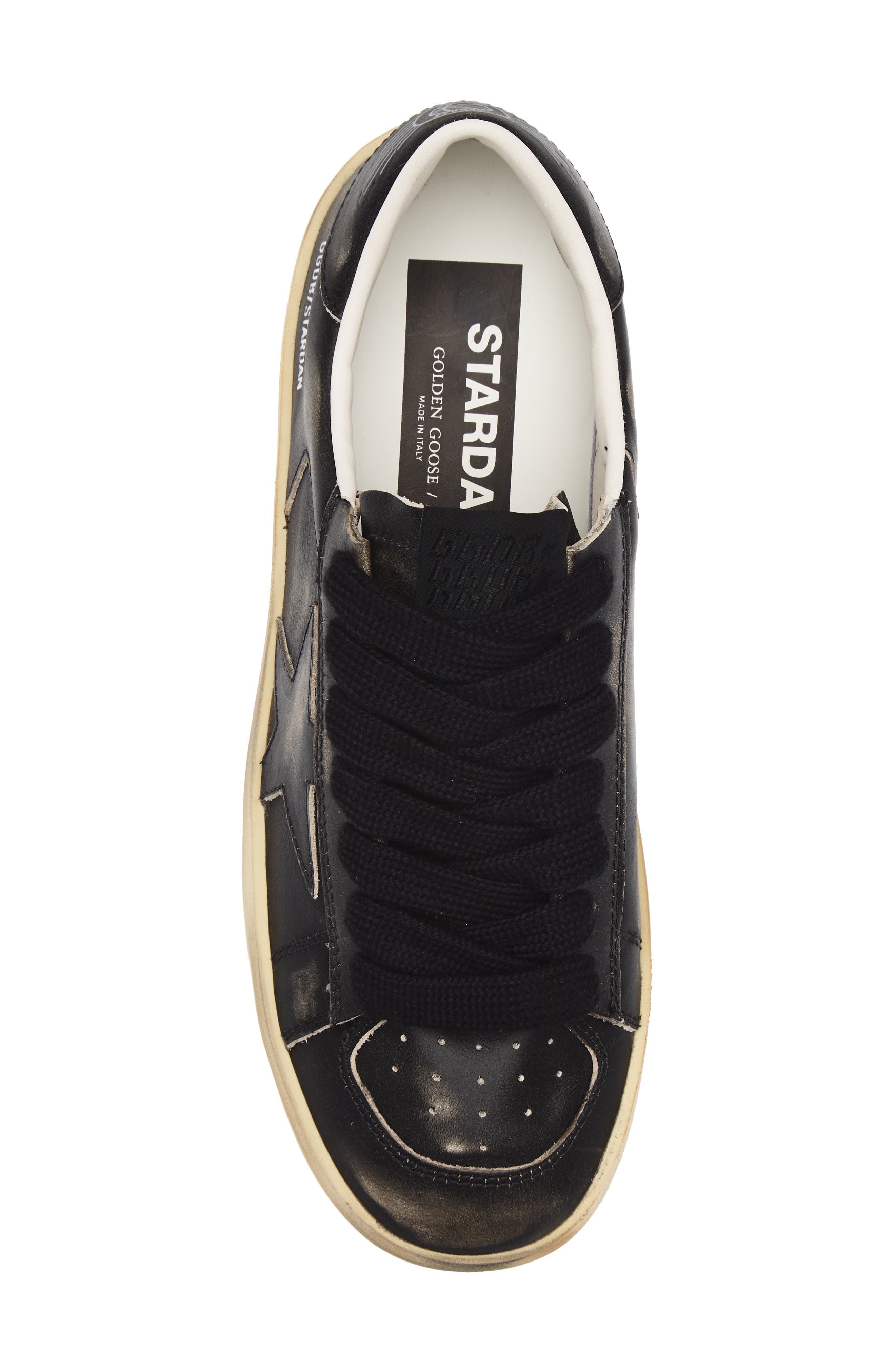 Golden Goose Stardan Low Top Sneaker, Alternate, color, Black
