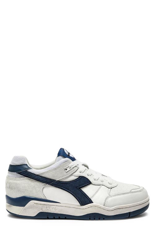Diadora Heritage B.560 Used Lace In White/majolica Blue
