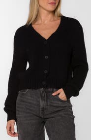 VELVET HEART Sunshine Fuzzy Crop Cardigan