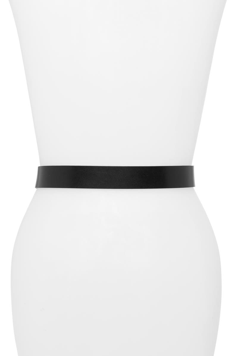 Isabel Marant Lecce Leather Belt, Alternate, color, Black