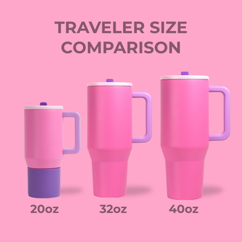Traveler - Leakproof Water Bottle with Handle & Flip Straw 40oz