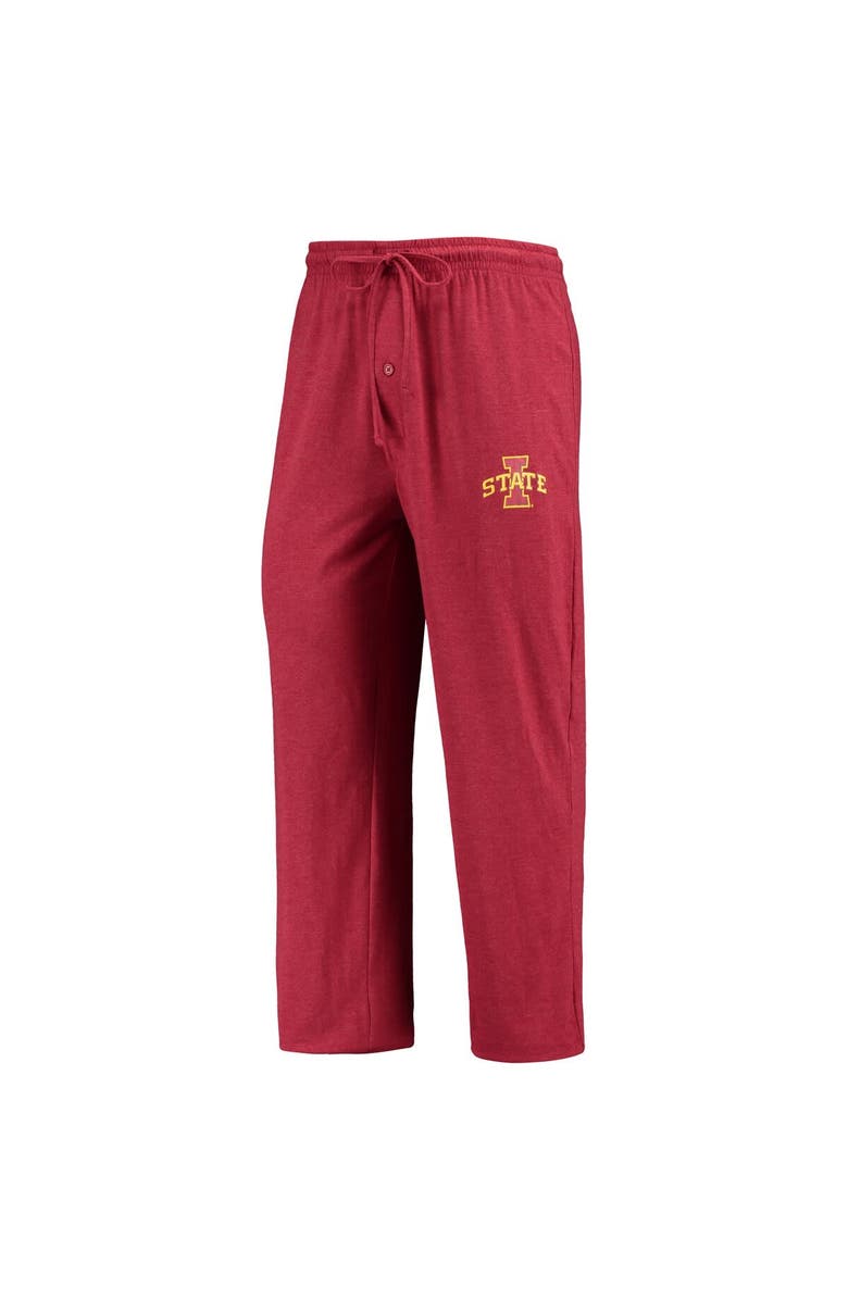 CONCEPTS SPORT Men's Concepts Sport Cardinal/Heathered Charcoal Iowa State Cyclones Meter Long Sleeve T-Shirt & Pants Sleep Set, Alternate, color, Cardinal