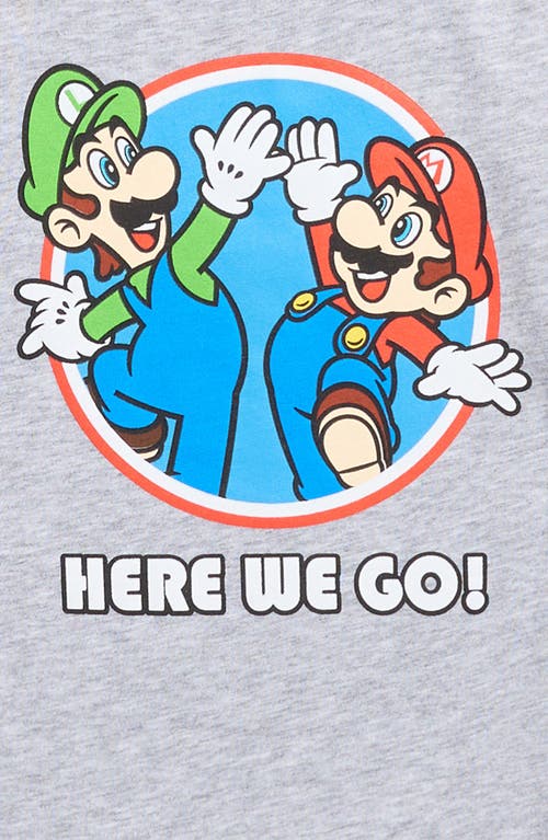 Jem Kids' Super Mario™ Here We Go Graphic Baseball T-shirt In Red