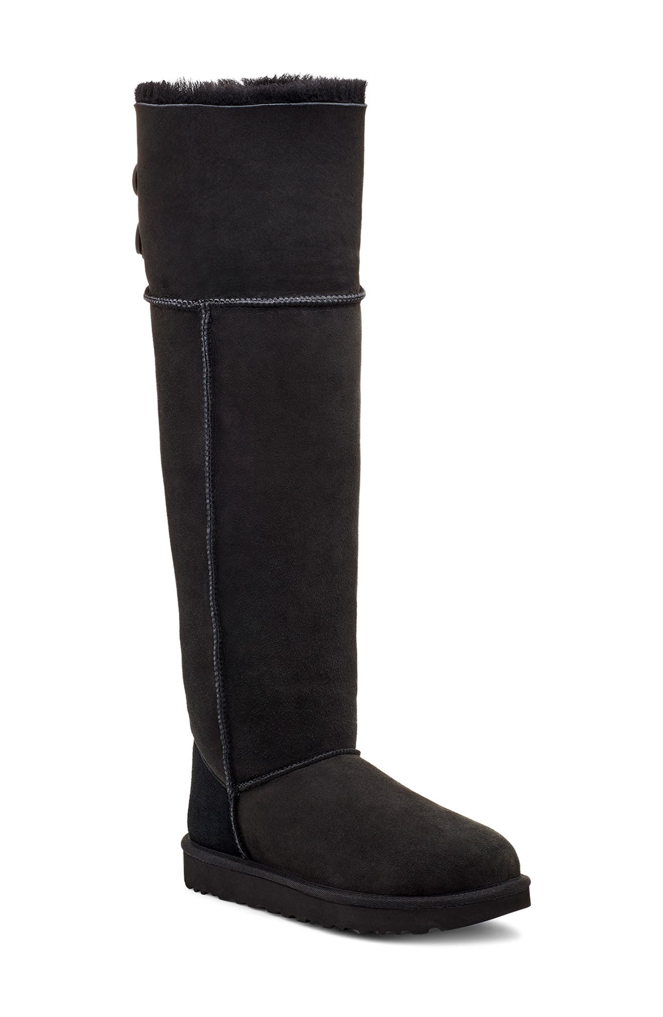UGG<sup>®</sup> Bailey Button Cuff Over the Knee Boot, Main, color, 