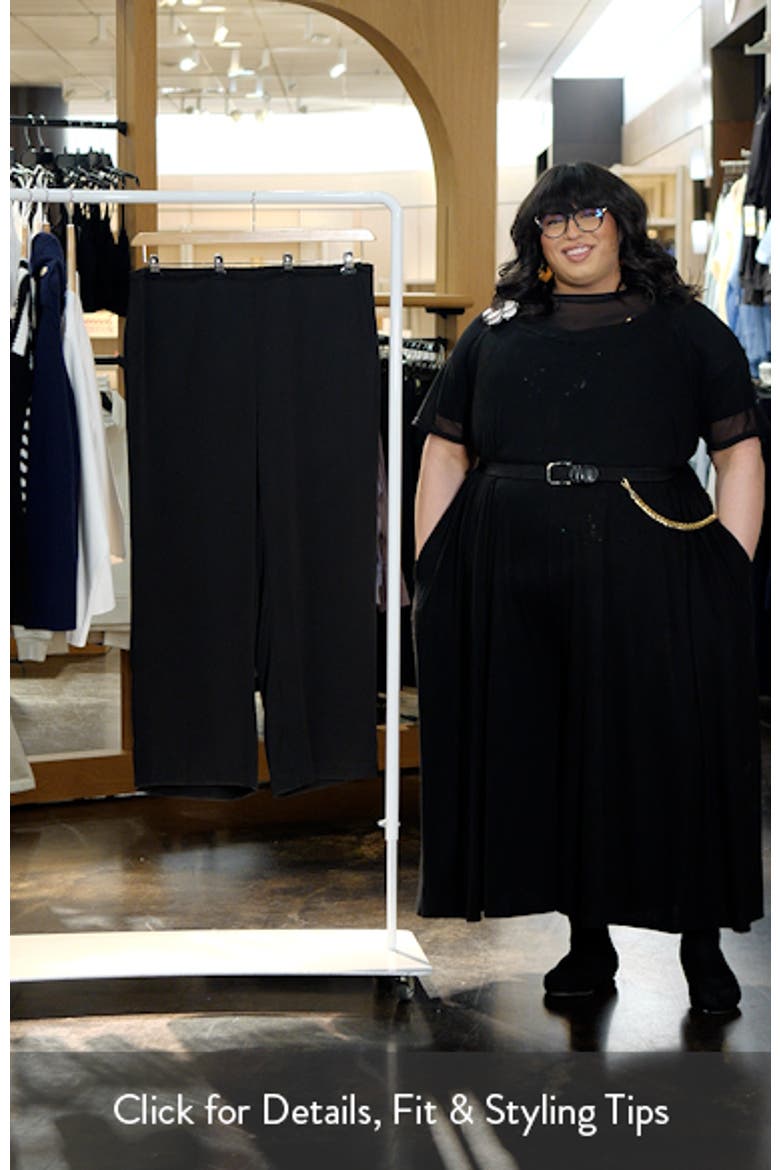 Wide Leg Pull-On Pants video