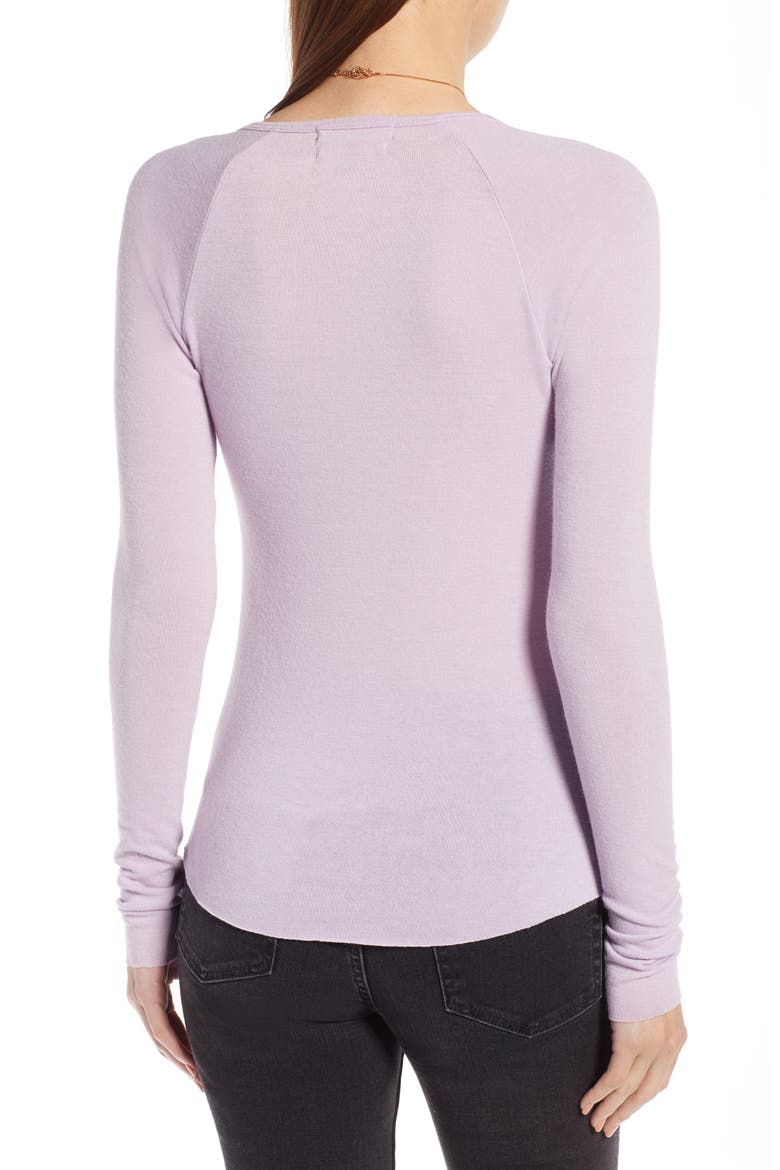 Square Neck Top (Nordstrom Exclusive), Alternate, color, PURPLE BLOOM