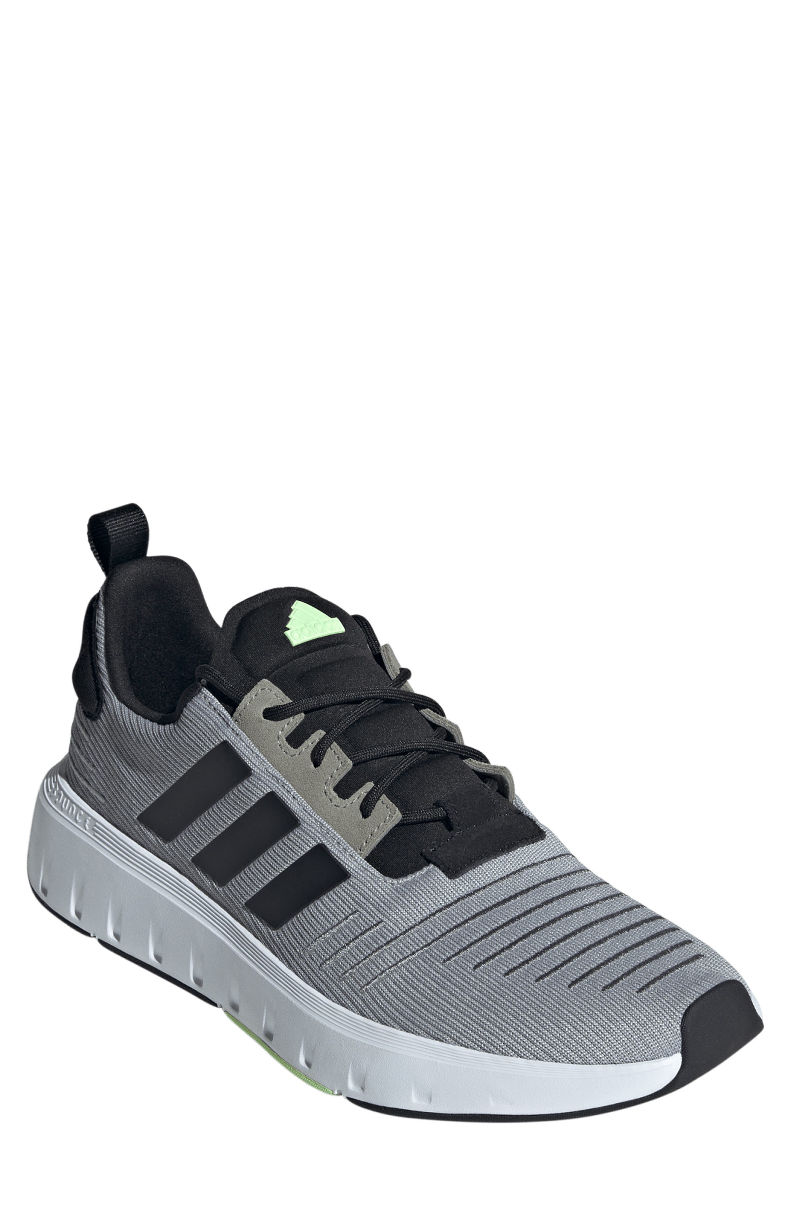 Swift Run 23 Running Shoe, Main, color, GREY 2/ BLACK/ GREEN SPARK