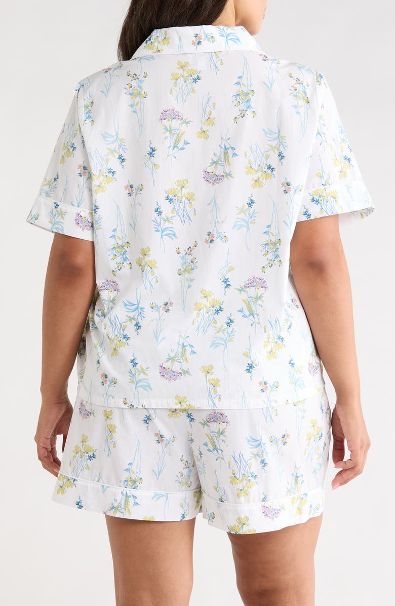 Nordstrom Classic Shirting Short Pajamas, Alternate, color, Ivory- Blue Botanical Stems