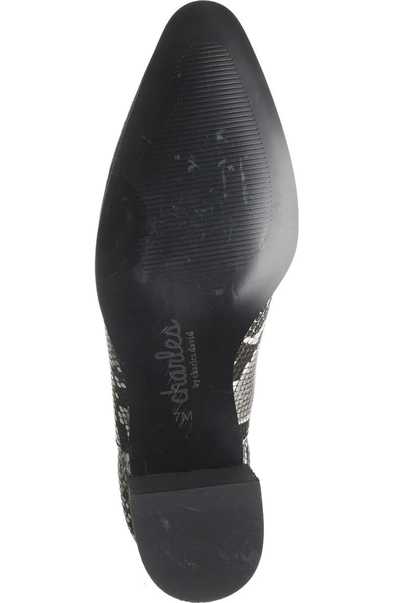 Charles David Usual Snakeskin Print Bootie, Alternate, color,