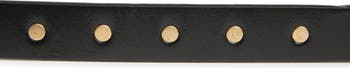 Flat Stud Double Keeper Leather Belt