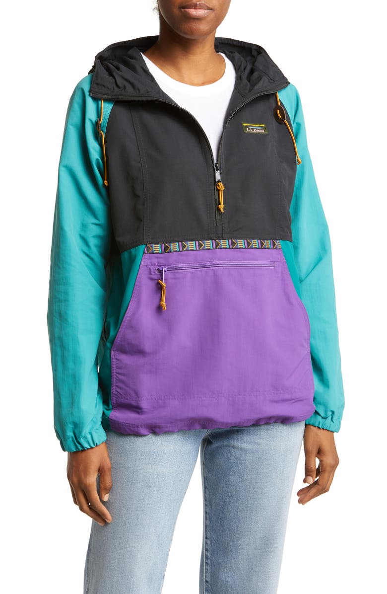 L.L.Bean Mountain Classic Women's Packable Water Resistant Half Zip Jacket, Main, color,