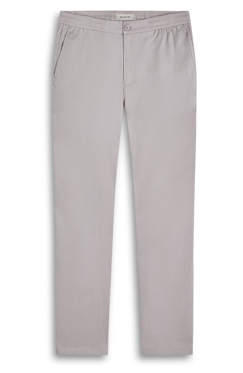 Bugatchi Tristan Stretch Linen & Cotton Drawstring Pants, Alternate, color, Stone