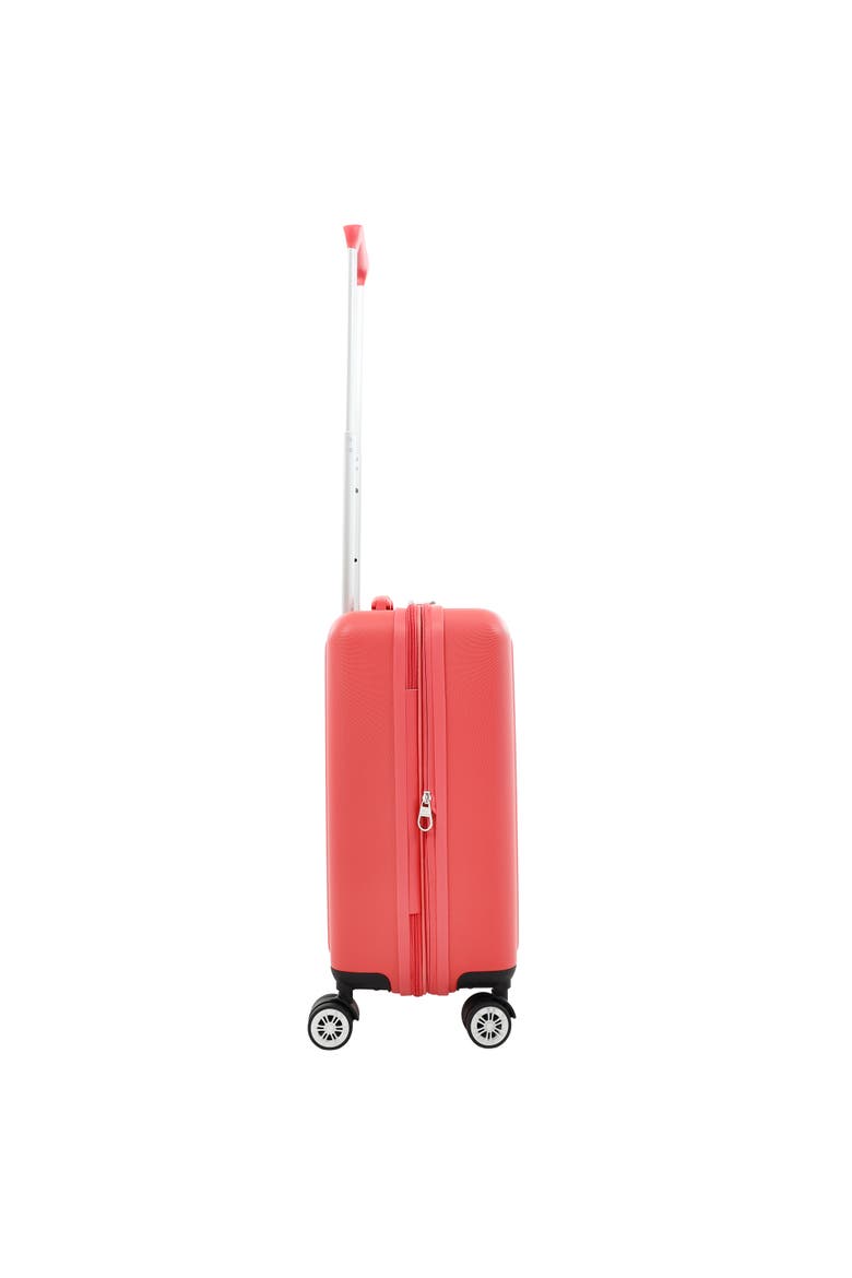21.5" Carry-On Hardside Spinner Luggage with 3D Pineapple, Alternate, color, CORAL