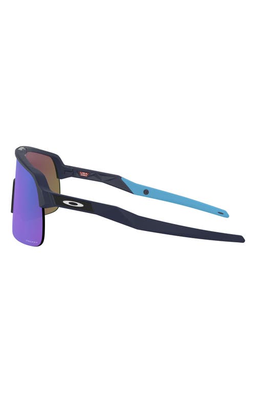 Oakley Sutro Lite 139mm Prizm™ Wrap Shield Sunglasses In Matte Navy/prizm Sapphire