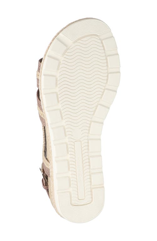 EASY STREET EASY STREET MEL ESPADRILLE SLINGBACK PLATFORM WEDGE SANDAL