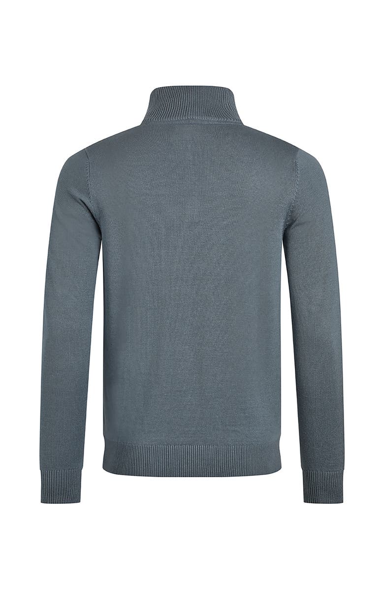 Weird Fish Baxter Fine Knit 1/4 Zip Jumper, Alternate, color, Blue Mirage