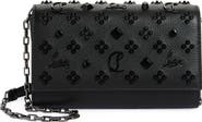 Christian Louboutin Paloma Studded Leather Clutch
