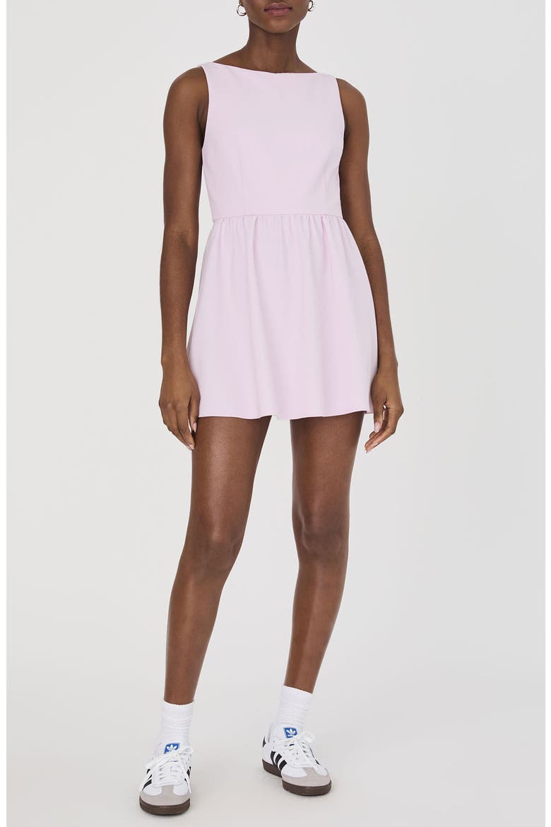 Whisper Boatneck Minidress, Main, color, SWEET PINK