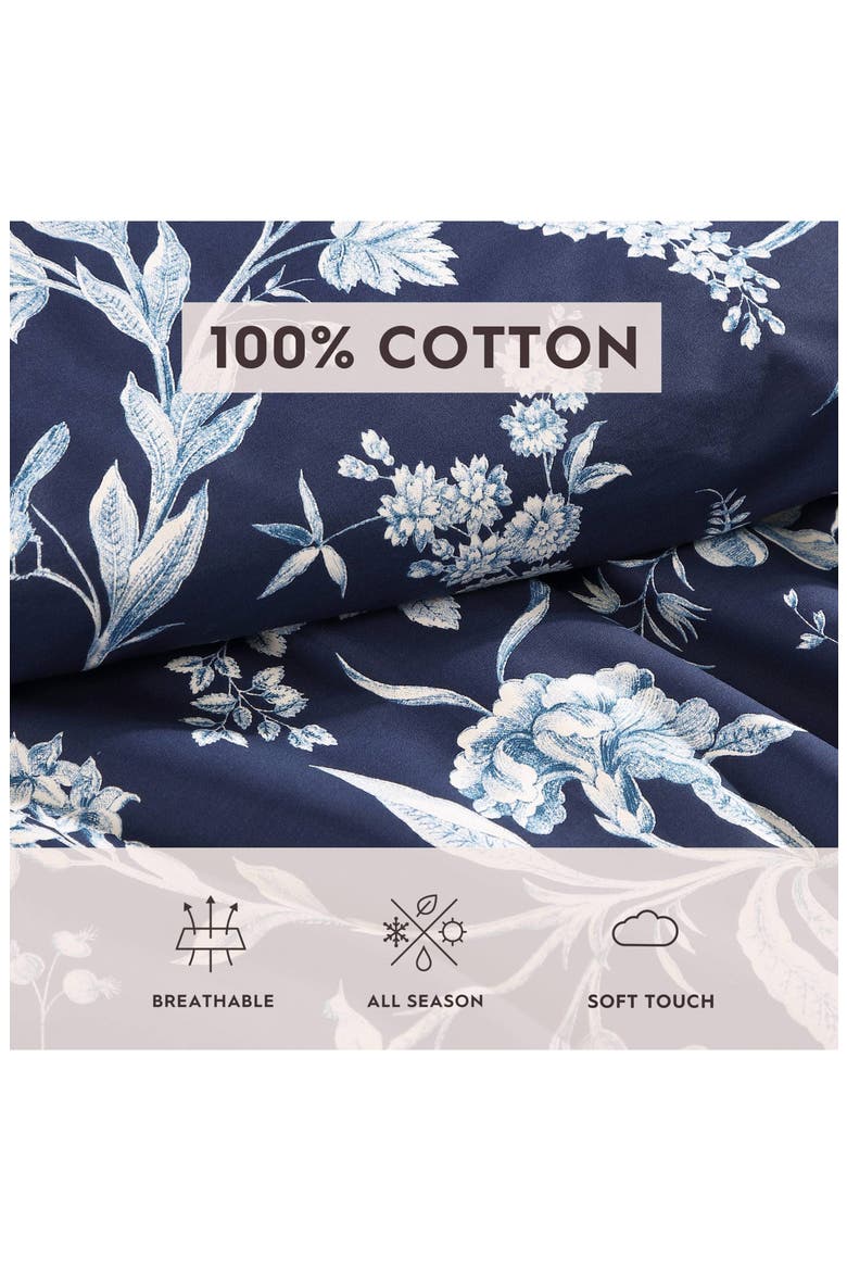 Branch Toile & Sham Set, Alternate, color, PORCELAIN BLUE