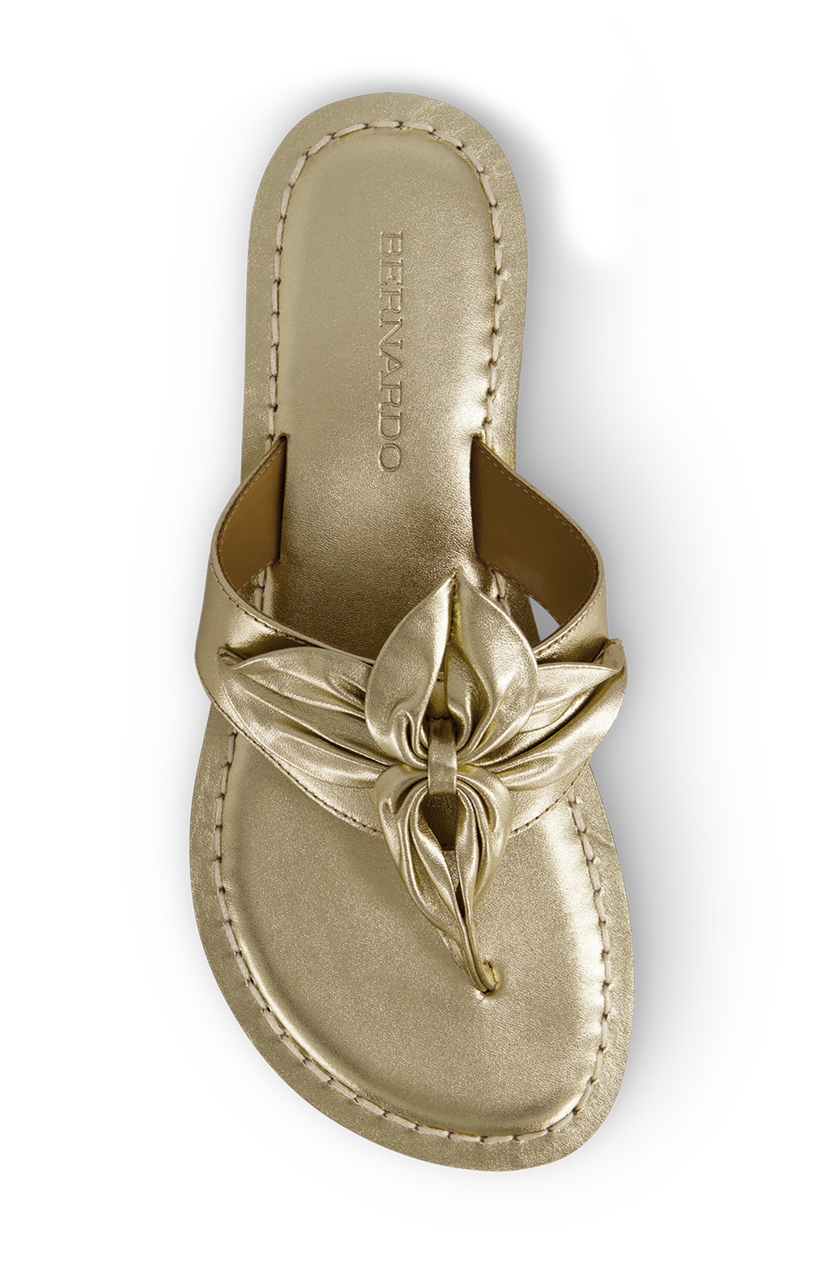 Bernardo Taormina Sandal, Alternate, color, Champagne Glove Leather