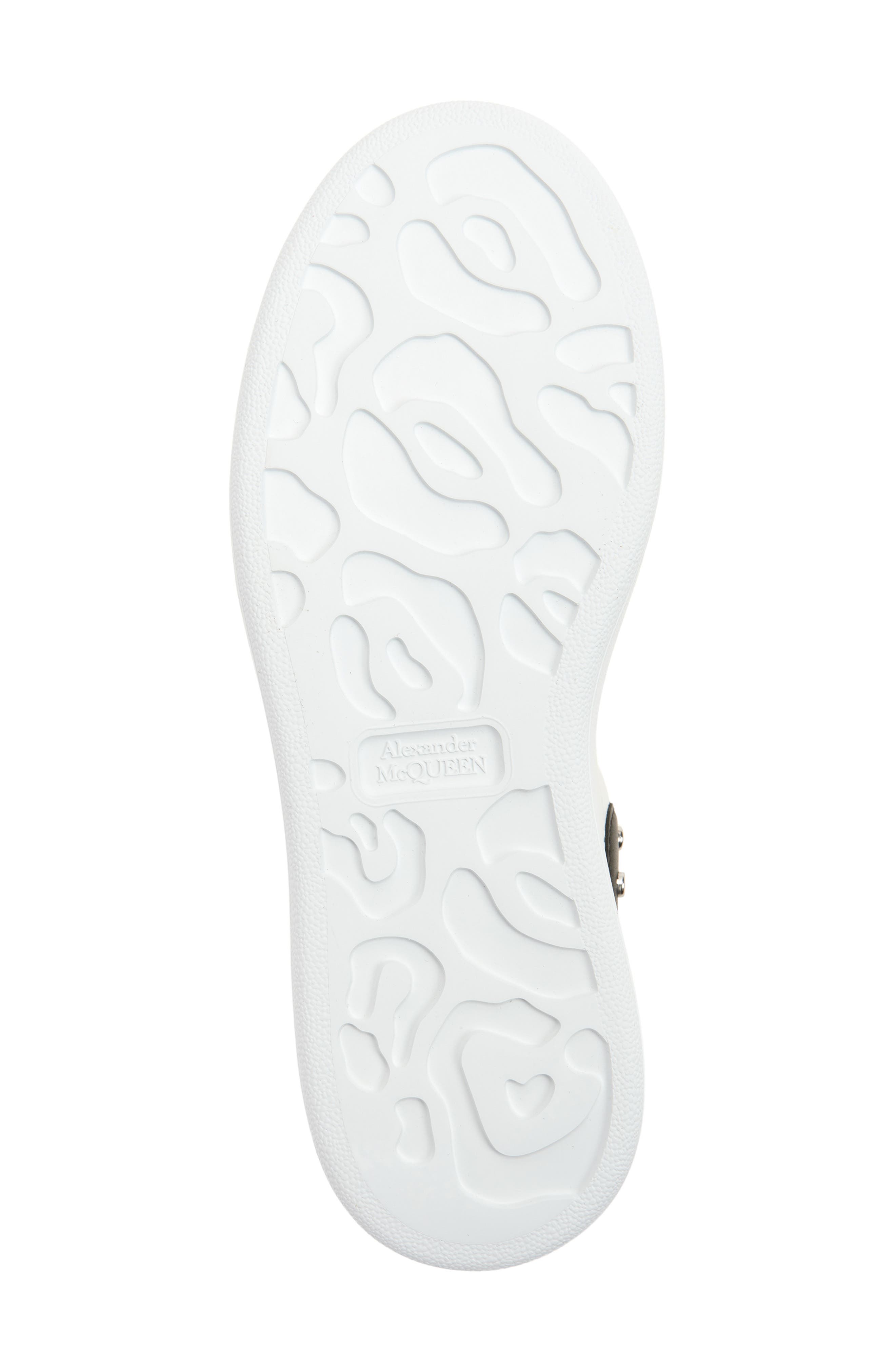 McQueen Grommet Ring Oversize Sneaker, Alternate, color, White