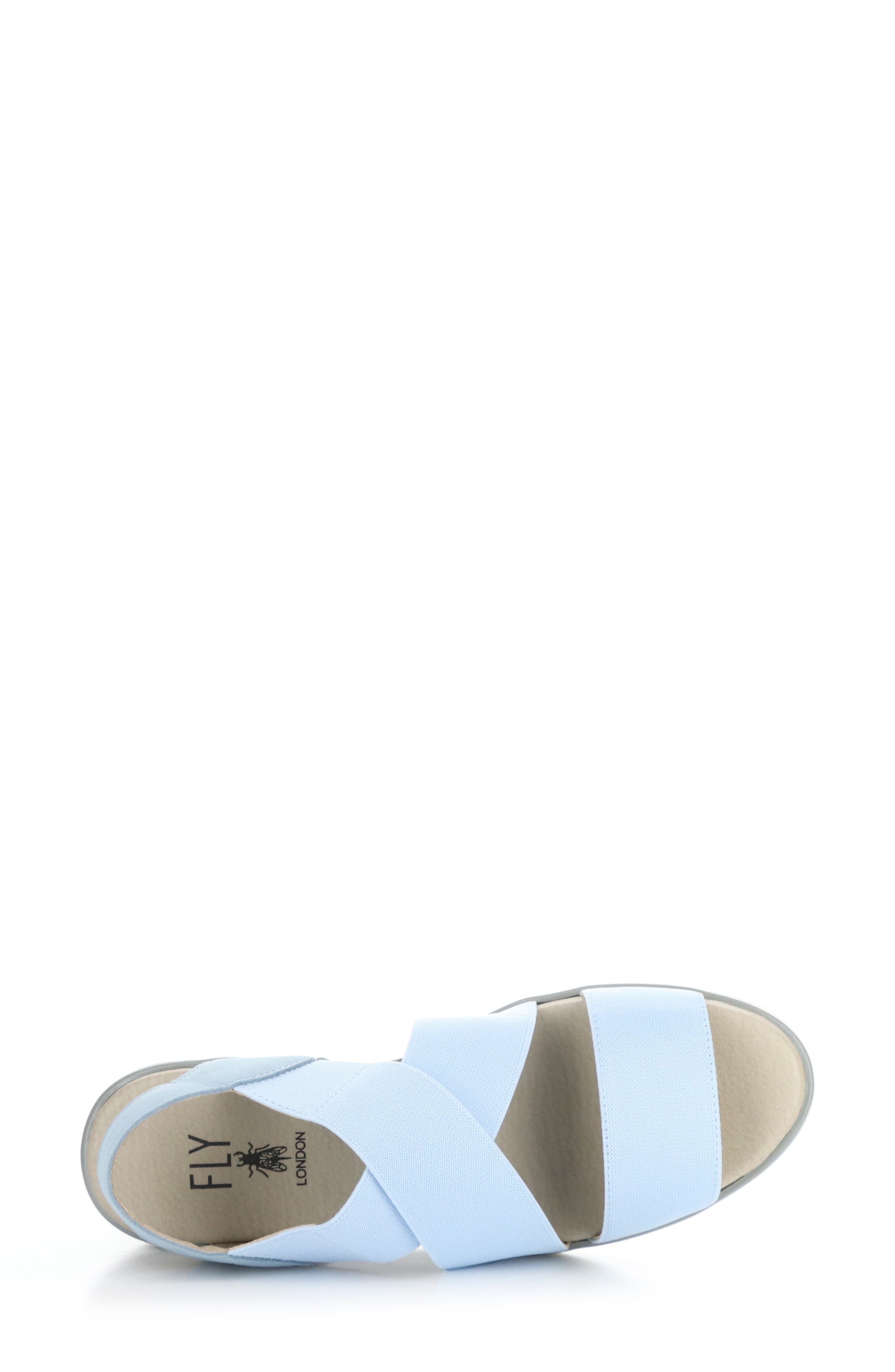 Fly London Noli Slingback Wedge Sandal, Alternate, color, Sky Blue Cupido/ Grograin
