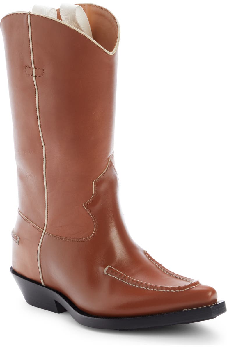 Chloé Nellie Western Boot, Main, color, Ochre Delight