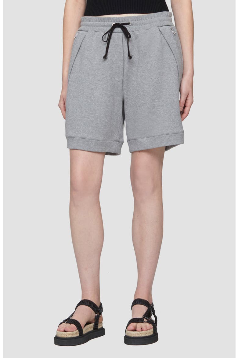 French Terry Pull On Shorts, Main, color, GREY MELANGE