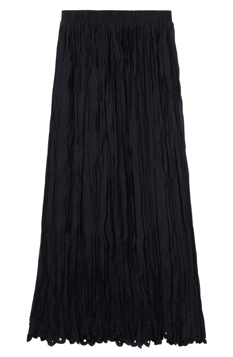 Desigual Lace Cutwork Detail Maxi Skirt, Alternate, color, 