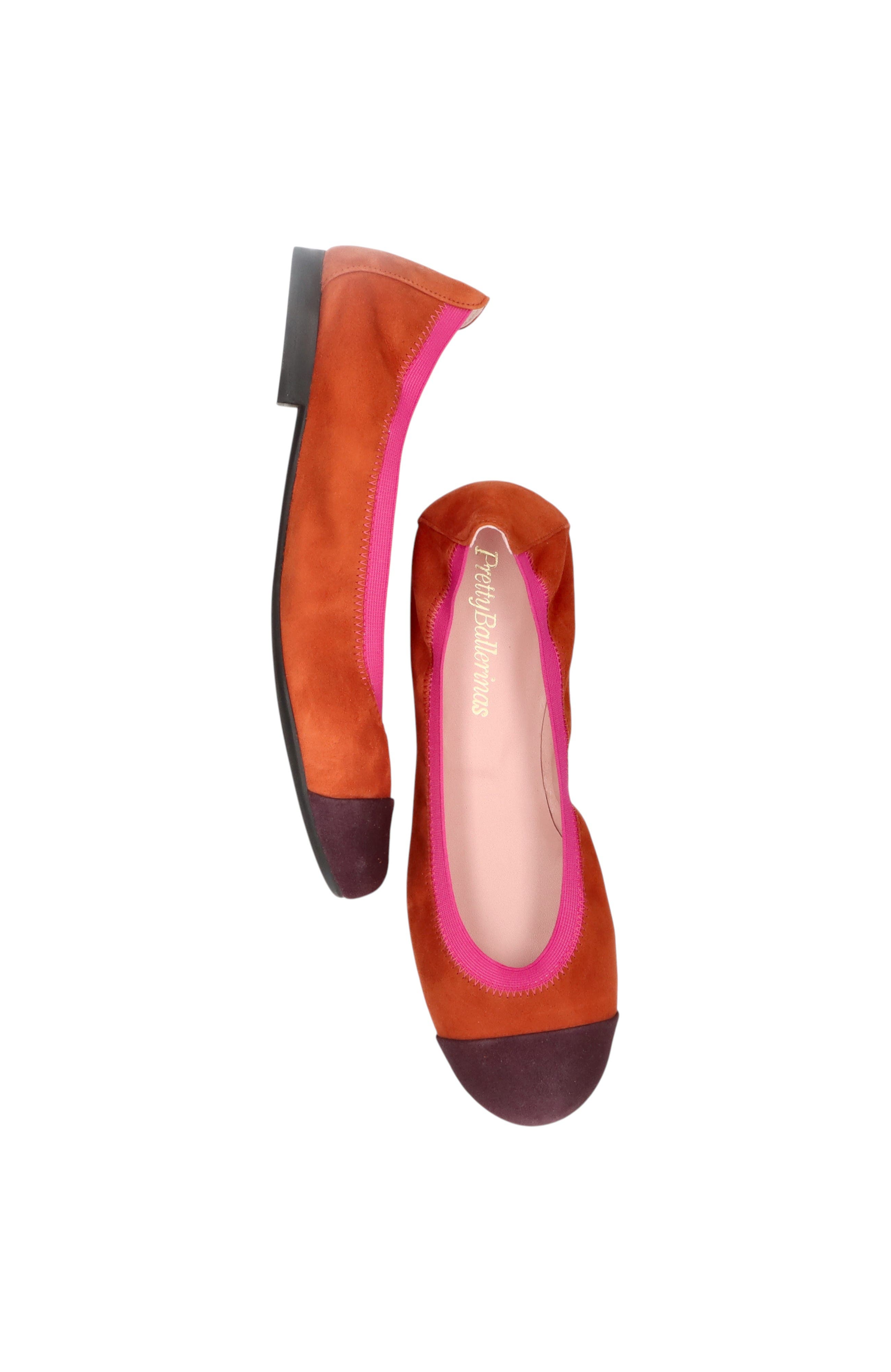 Round toe elasticated ballet flat, Alternate, color, Ochre