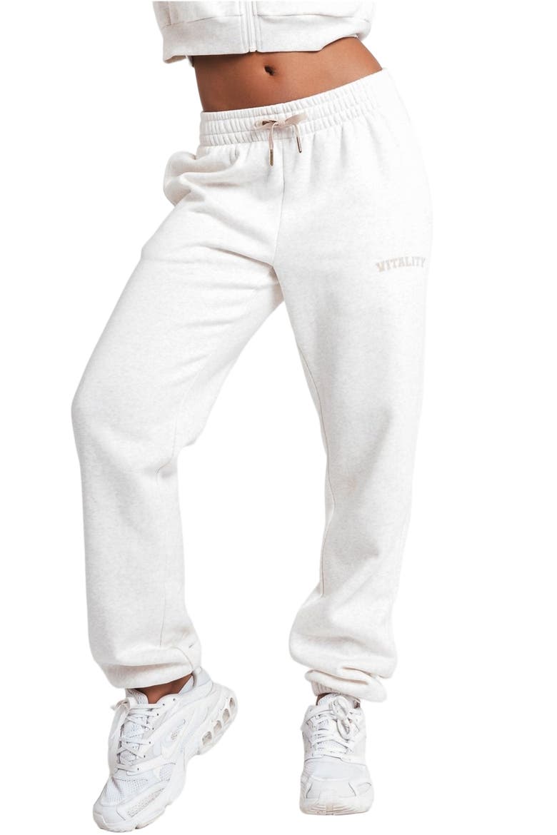 Cozy Uni Jogger, Alternate, color, Oat Marl
